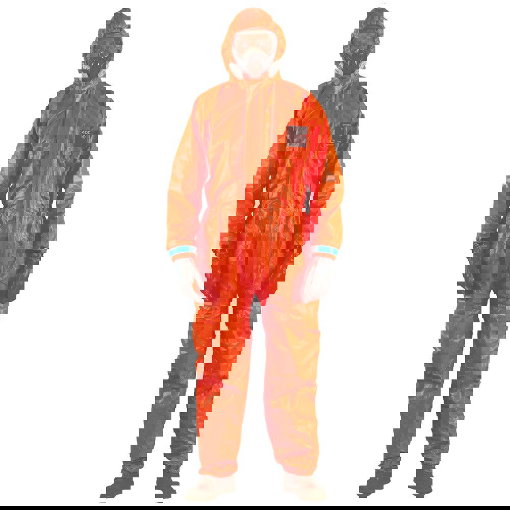 Disposable & Chemical Resistant Coveralls; Garment Type: Flame-Retardant; High Visibility; Chemical Resistant ; Garment Style: Coveralls ; Size: Medium ; Material: Polyolefin; FR Disposable ; Closure Type: Double Zipper ; Number Of Pockets: 0.000